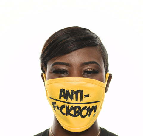 Yellow & Black Face Mask