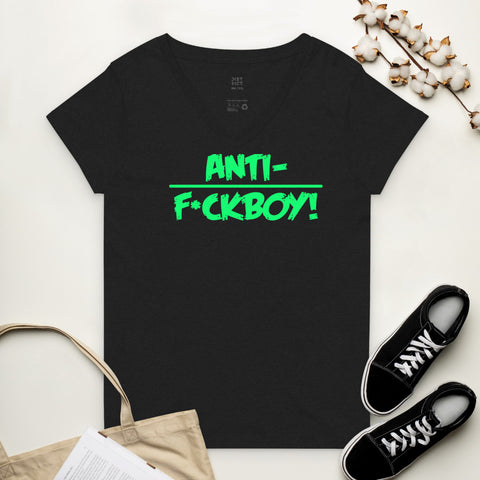 Women’s V-neck T-Shirt Lime Green
